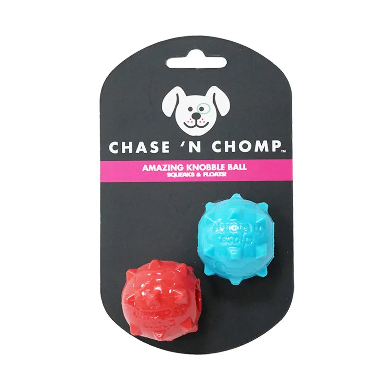 CAITEC Dog Toys Mini Squeaking Ball Soft Floatable Springy Great for Tossing and Chasing Best for Mini or Small Dogs