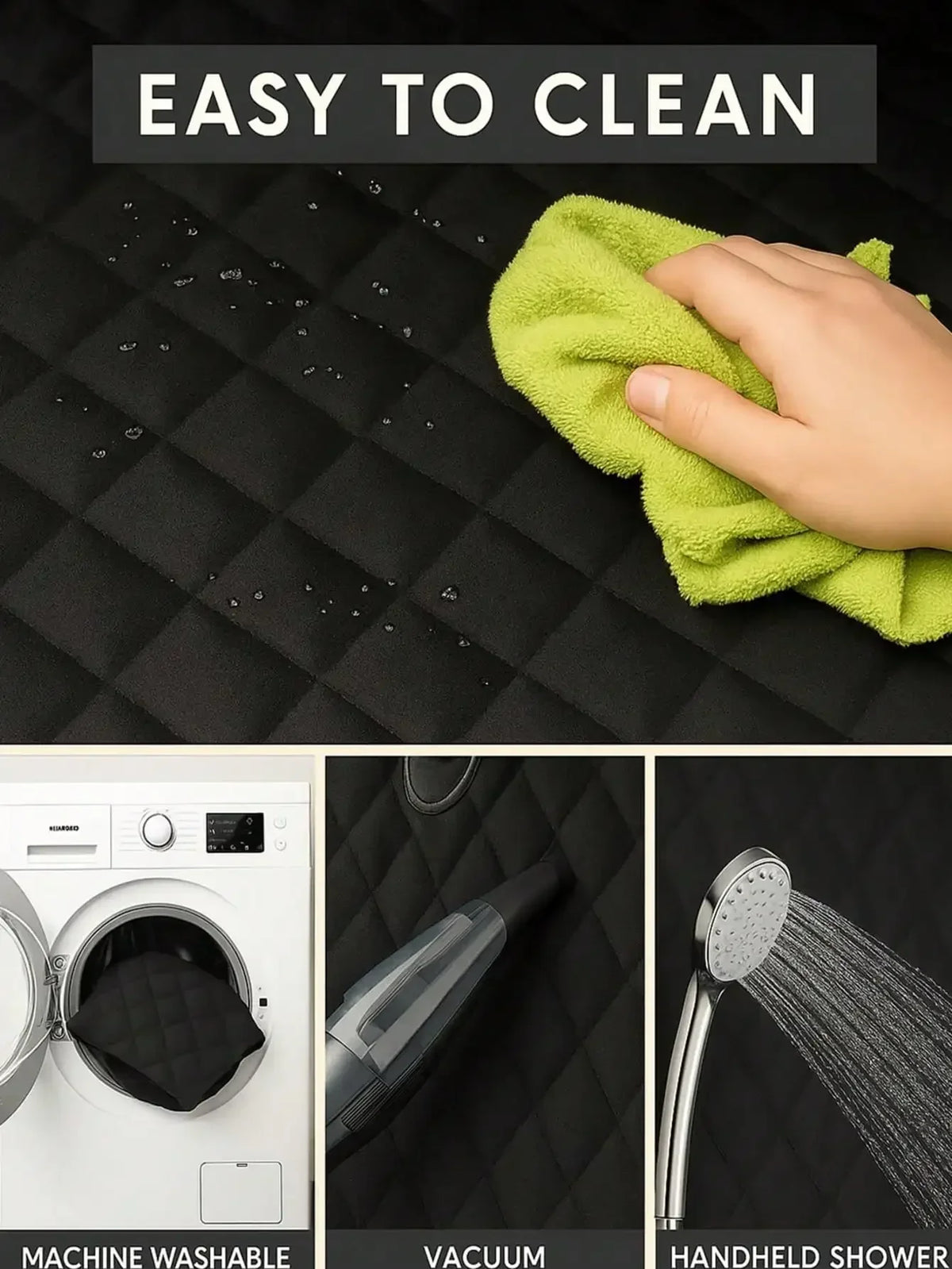 Simple And Stylish Dog Car Seat Cover, Rear Seat Pet Mattress Protection Cover, Waterproof Bench Style Car Seat Cover, Anti Slip Pet Car Bed Dog Hammock, Suitable For Cars SUV, Truck