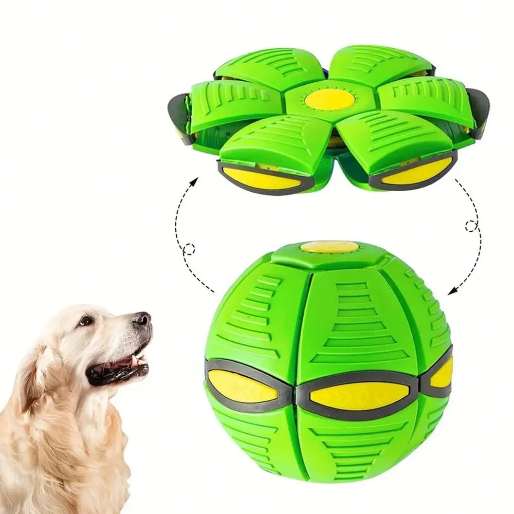 Saucer Bouncing Ball Dog Toy Durable Elastic Pet Ball For Outdoor Play Exercise Fetch Fun Chew Toy For Medium Large Dogs