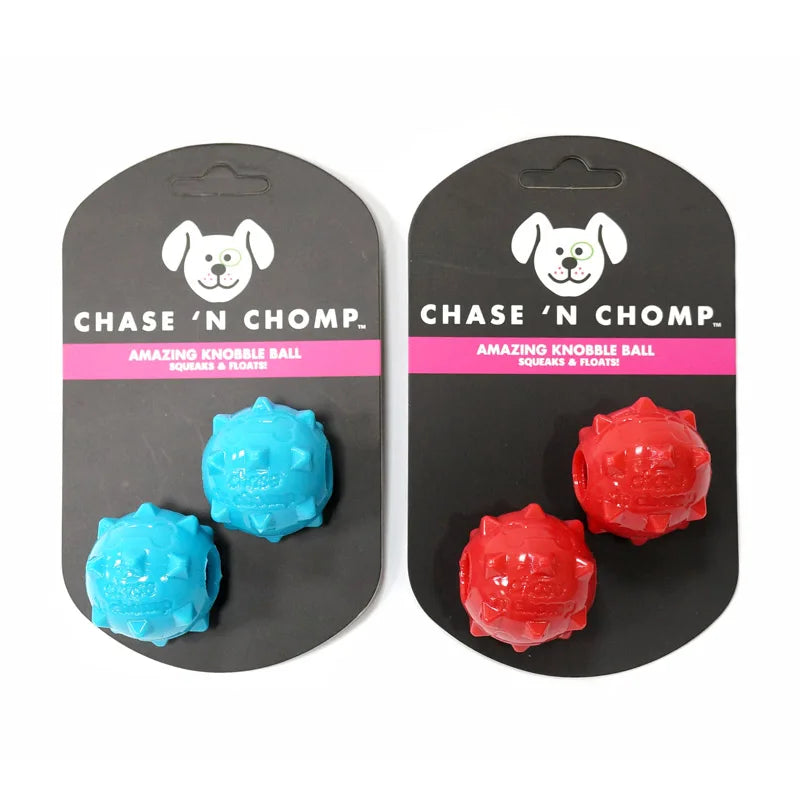 CAITEC Dog Toys Mini Squeaking Ball Soft Floatable Springy Great for Tossing and Chasing Best for Mini or Small Dogs