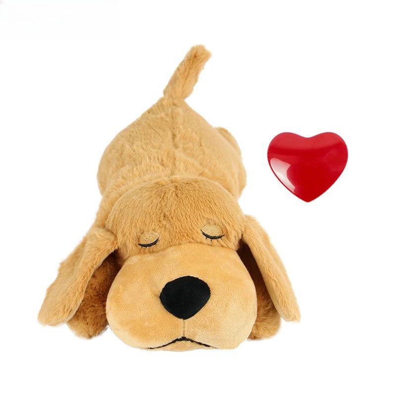 Pet Soothing Toys, Dog Anxiety Companion Sleep Simulation Heartbeat Plush Toys – The Perfect Gift for Your Furry Friend!