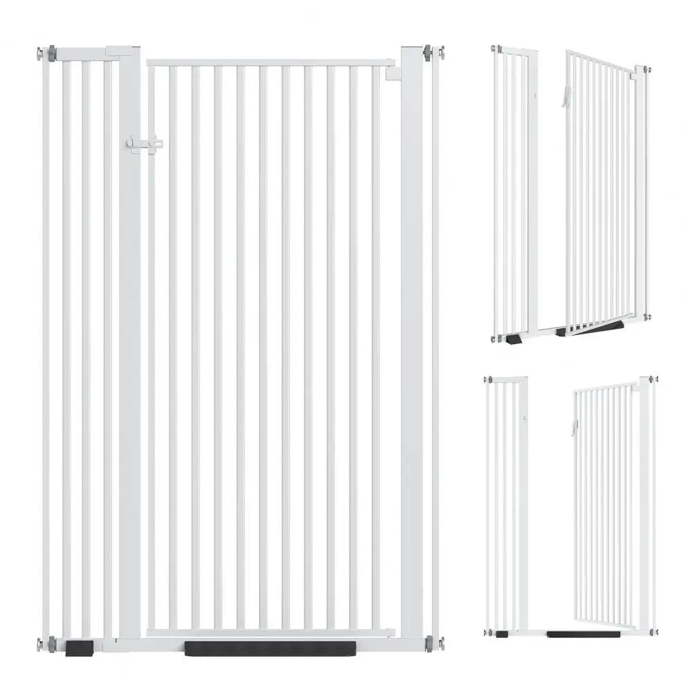 55" Extra Tall Pet Gate for Cat & Dog,Safety Gate, No‑Drill Pressure Mounted Pet Fence for Stairs, Doorways, Hallways