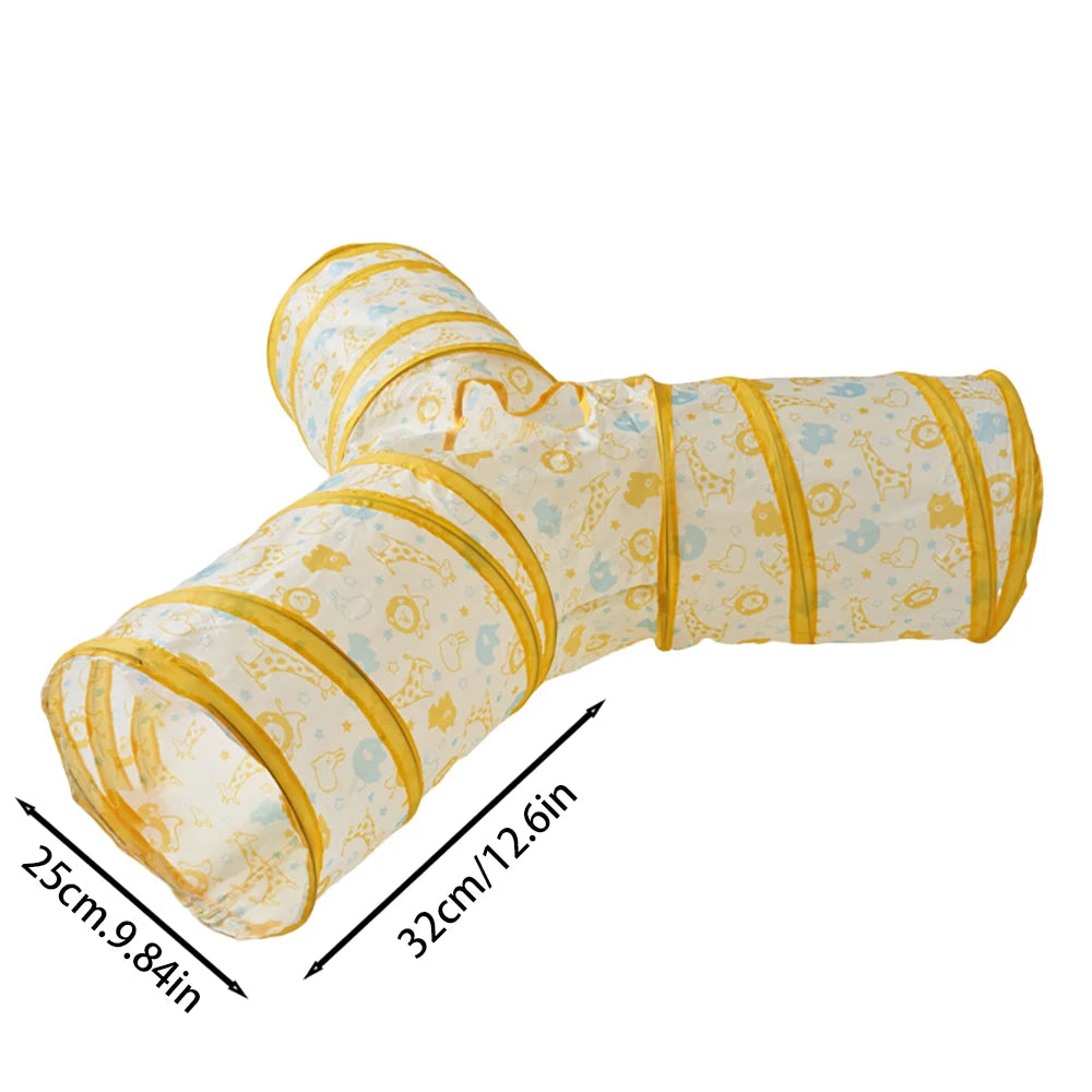 Foldable Cat Tunnel Tube Interactive Pet Play Tunnel Fun Training Toy For Kitten Puppy Indoor Entertainment Relieve Boredom Cat Accessories