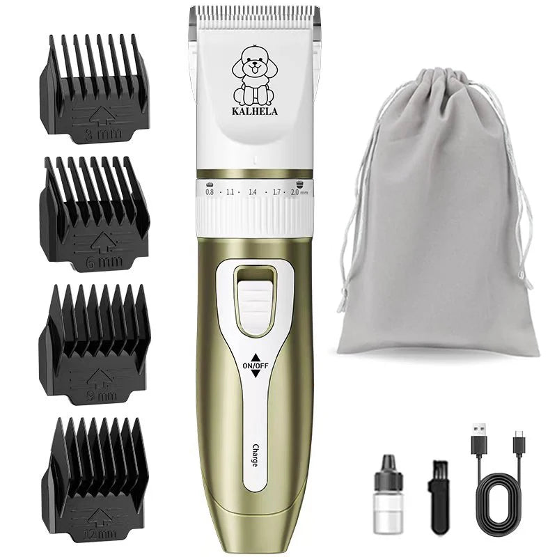 Pet Grooming Clipper Low Noise High Cost Performance with 4 Limit Comb Accessories for Pet Haircut