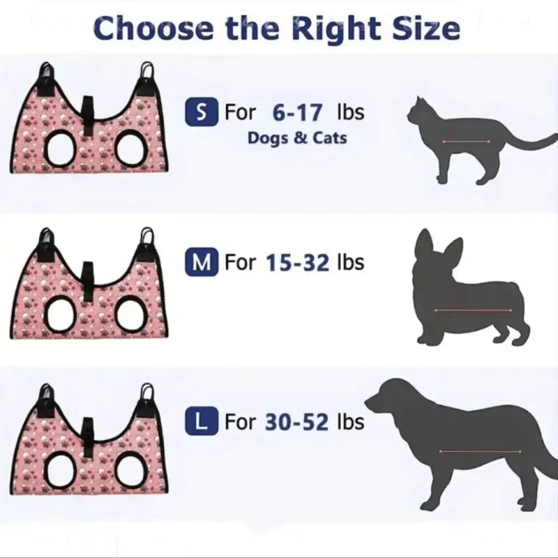 Comfort Grip Pet Grooming Hammock Non‑Electric Polyester Nail Trimming Sling Stress‑Free Grooming Helper For Small Medium Dogs Cats Home Pet Care Use