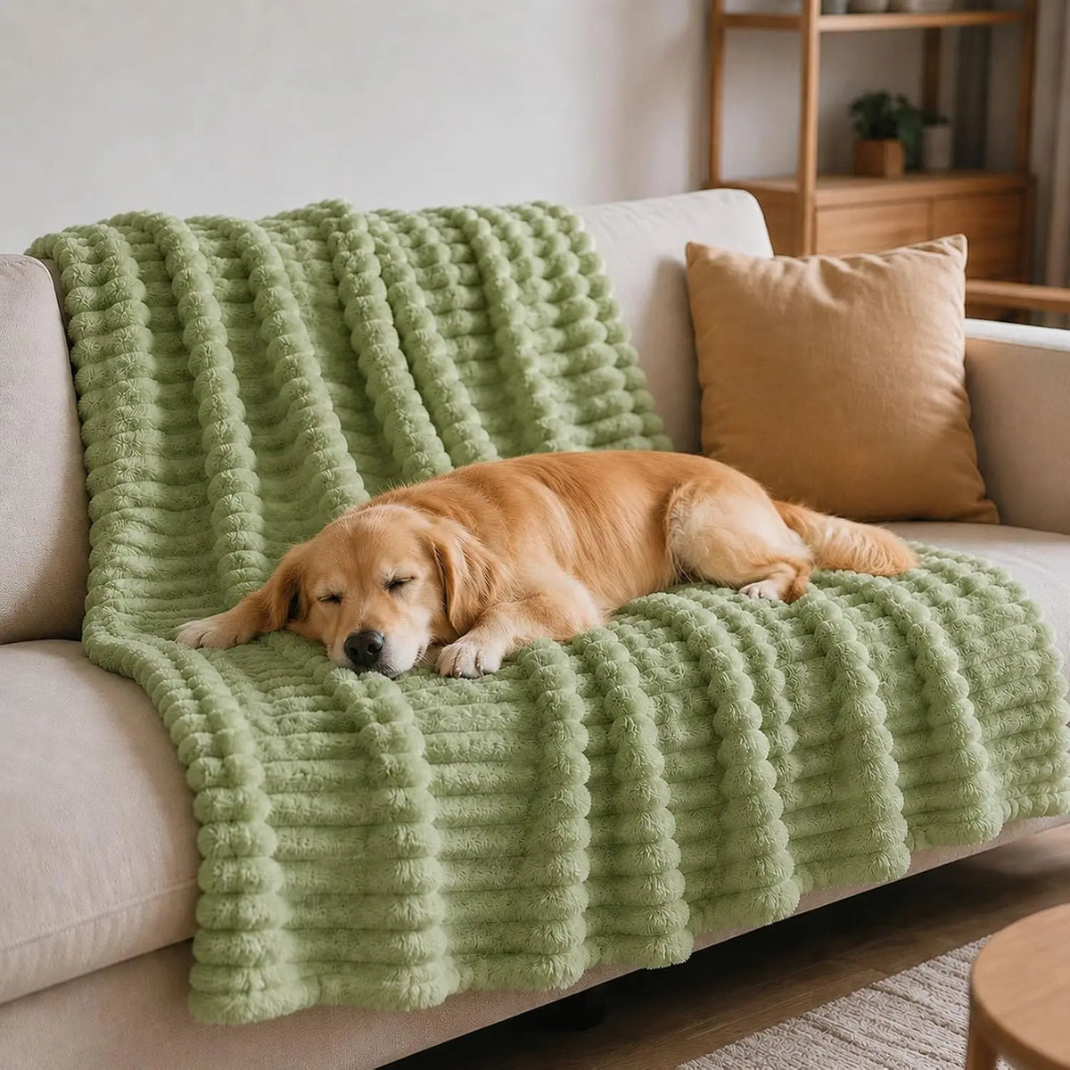 Emotional Support Blanket for Dogs, Yellow Dog Blanket (Pink,71x79in)