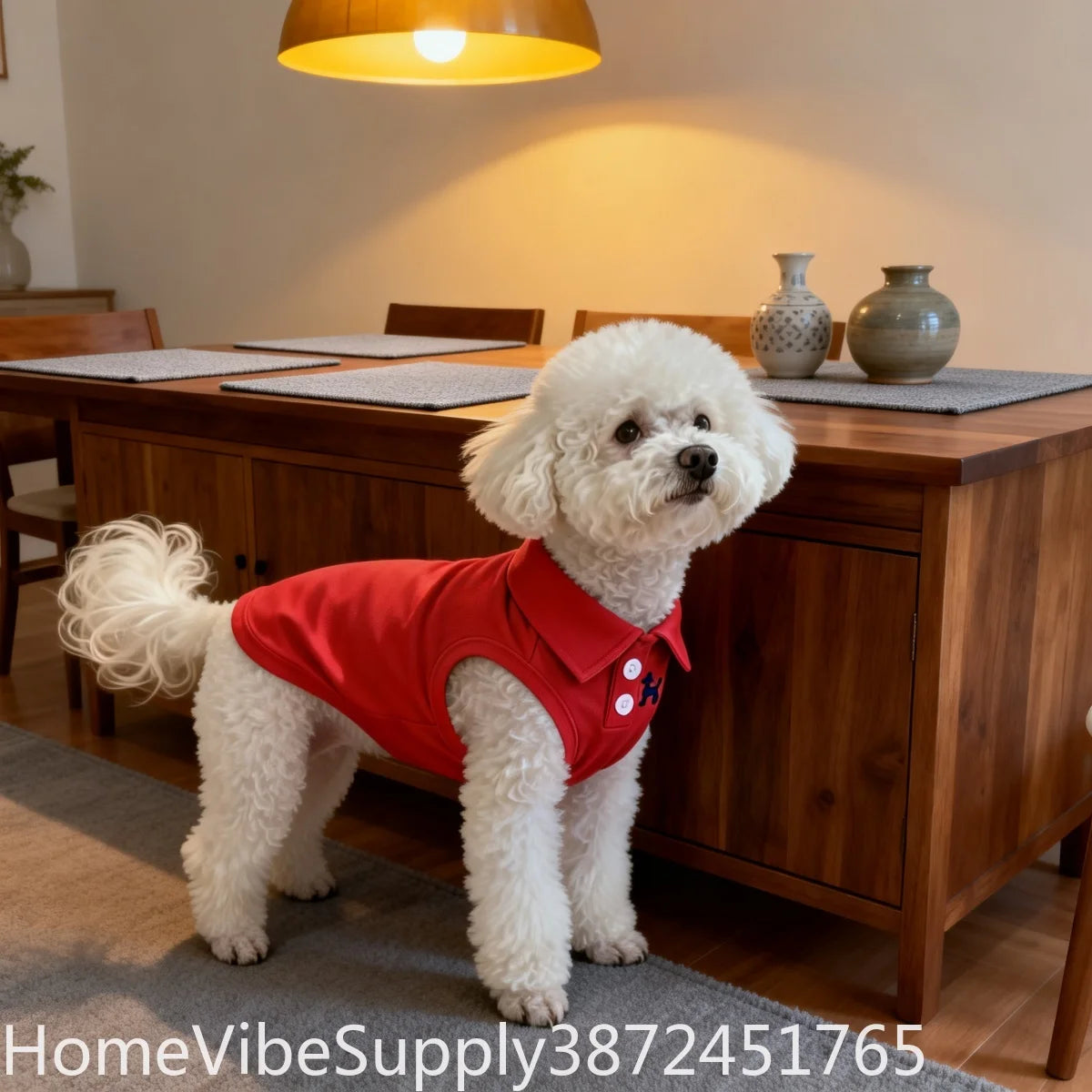 Solid Color Pet Polo Shirt Thin Breathable Puppy T-Shirt Cat Vest Soft Skin-Friendly Two-Legged Pet Apparel Supply