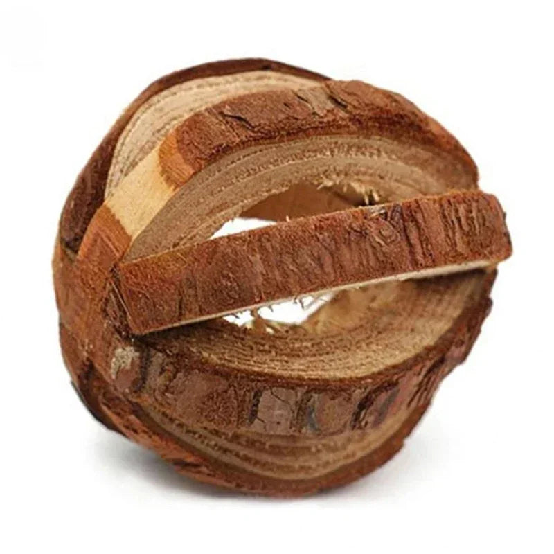 Cute Small Pet Chew Toy Natural Pine Wood Roller Dumbbell Unicycle With Bell Molar Play Toy For Rabbit Guinea Pig Rat Enrichment Supplies