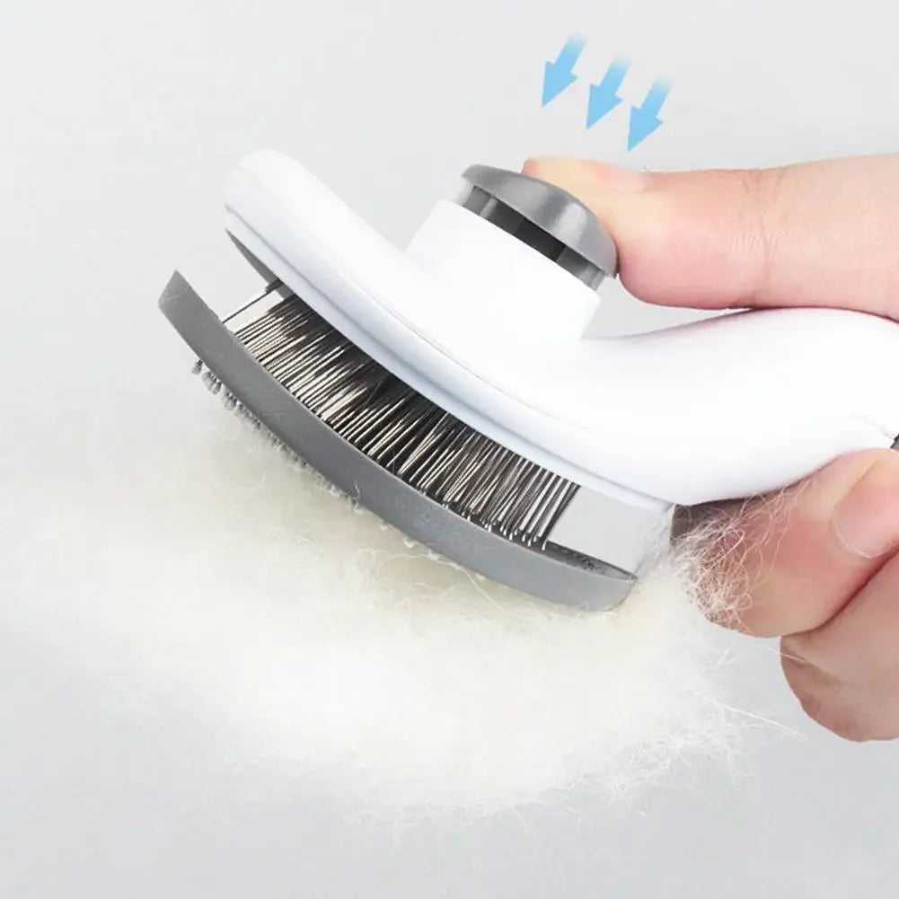 Pet Grooming Brush For Dogs And Cats, Self Cleaning Dematting Comb, Pet Hair Remover, Dog Cat Grooming Accessories