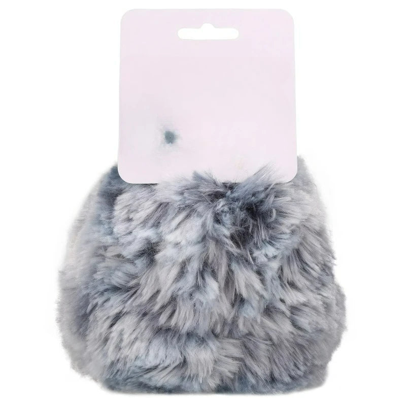 Gray Hedgehog Plush Dog Toy with Squeaker, Chew Level 2