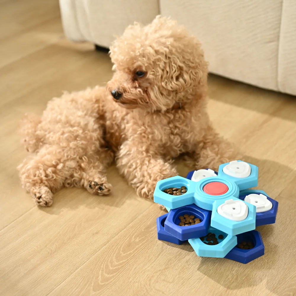 10PCS/Carton Dog Puzzle Toy Interactive Treat Dispenser Rotating IQ Training Slow Feeder Mental Stimulation Toy for Dogs