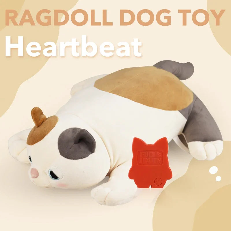 Puppy Heartbeat Toy with a Simulated Heartbeat Pet Sleep Pillow – Helps Relieve Anxiety and Fatigue