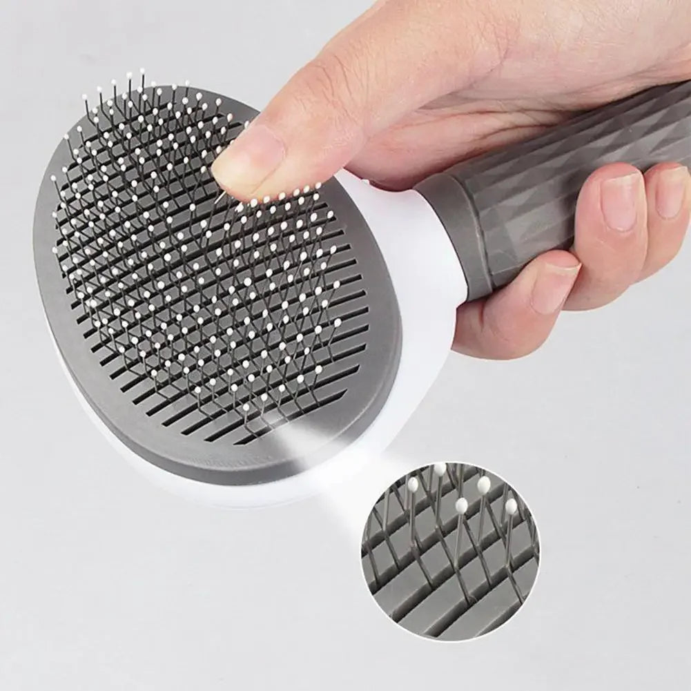 Pet Grooming Brush For Dogs And Cats, Self Cleaning Dematting Comb, Pet Hair Remover, Dog Cat Grooming Accessories