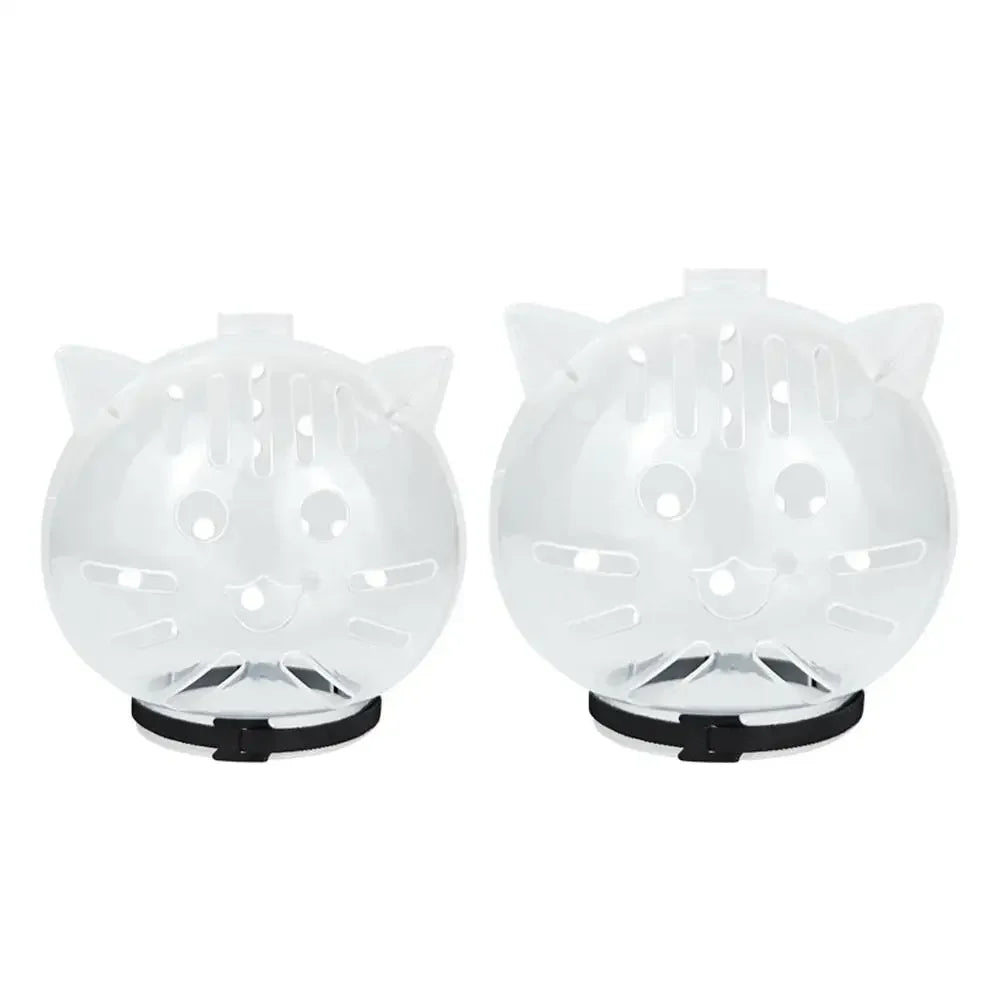 Cat Bubble Helmet, Adjustable Anti Bite Cat Head Cover, Breathable Open Mesh Grooming Hood for Aggressive Cats, Bathing Nail Trimming Vet Visit