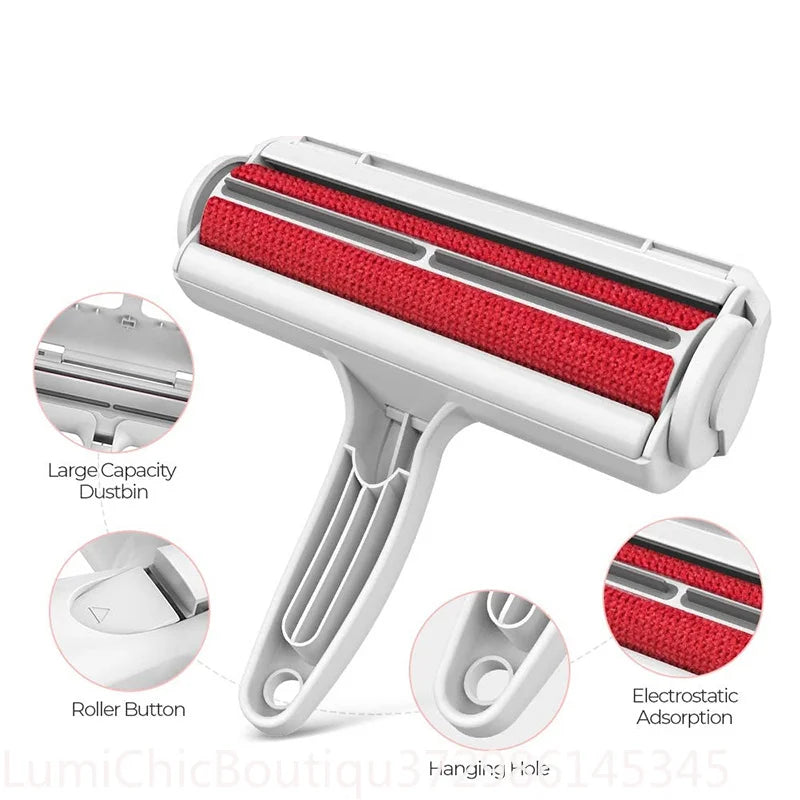 Pet Hair Remover Roller Brush Reusable Fur Removing Tool For Dog Cat Hair Cleaning On Car Clothing Couch Sofa Carpets