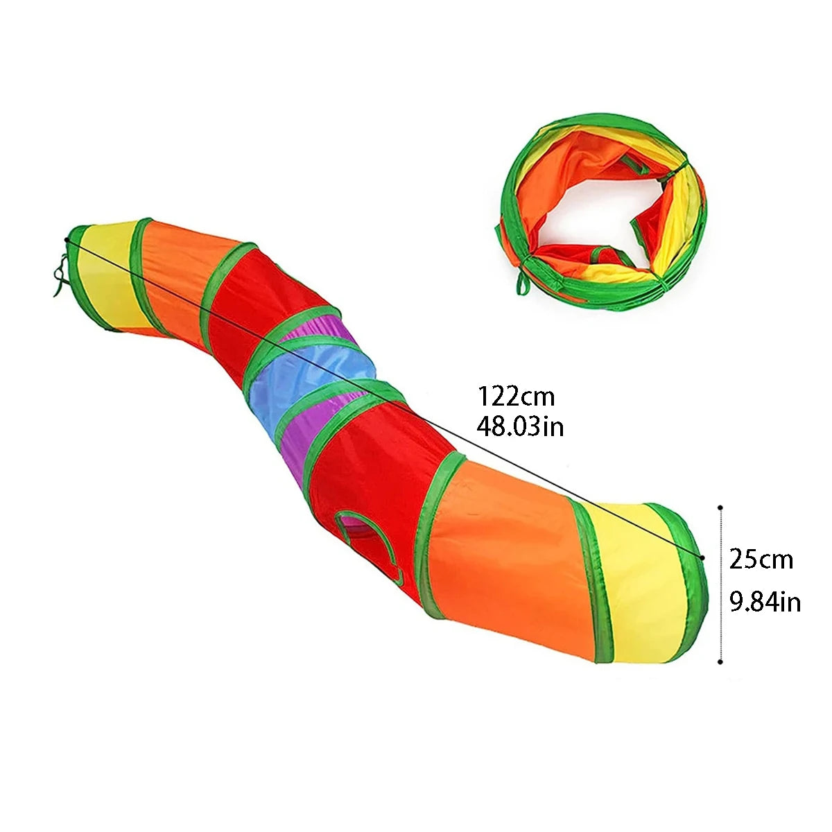 Foldable Cat Tunnel Tube Interactive Pet Play Tunnel Fun Training Toy For Kitten Puppy Indoor Entertainment Relieve Boredom Cat Accessories