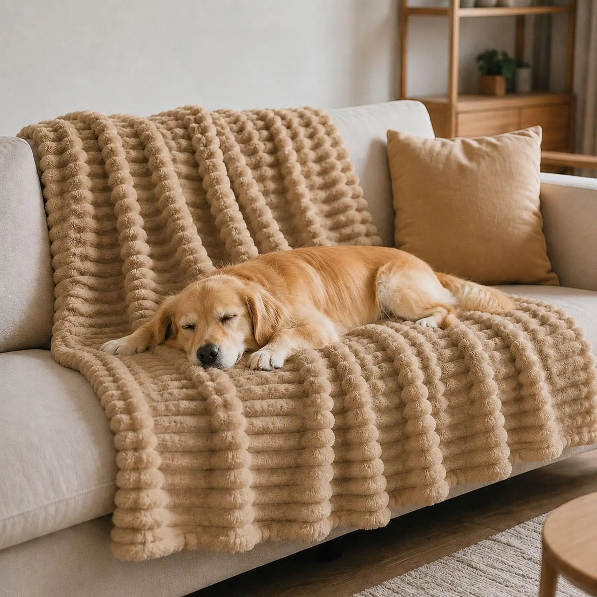 Emotional Support Blanket for Dogs, Yellow Dog Blanket (Pink,71x79in)