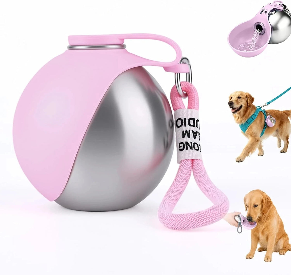 Pet Water Dispenser,Dog Travel Cup,Cat Water Bottle,Puppy Water Feeder,Stainless Steel Dog Cup,Foldable Pet Bowl,Leak-Proof Pet Bottle,Outdoor Pet Hydration,Pet Hiking Gear,10oz Pet Water Cup