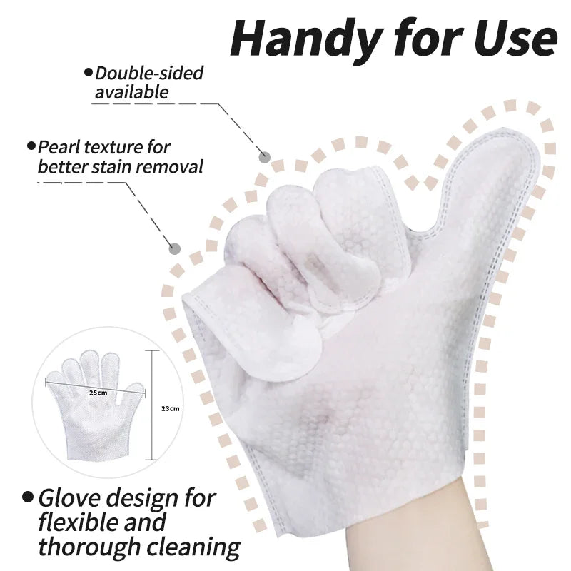 20Pcs Pet Glove Wipes for Dogs Cats, No Rinse Wash Free Grooming Gloves, Thick Disposable Pet Cleaning Gloves, Deodorizing Odor Remover for Full Body Pet Bathing