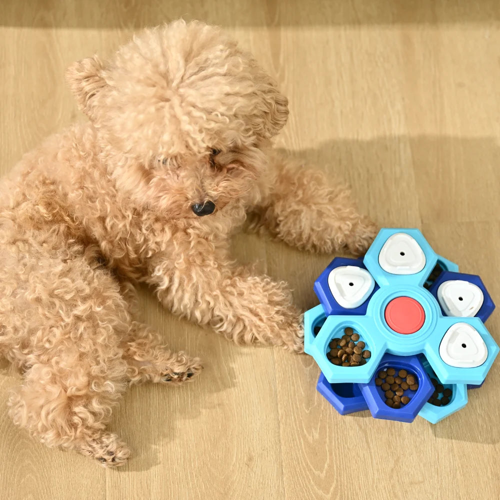 10PCS/Carton Dog Puzzle Toy Interactive Treat Dispenser Rotating IQ Training Slow Feeder Mental Stimulation Toy for Dogs