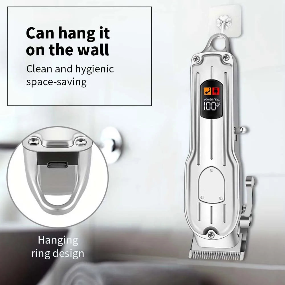 Rechargeable Electric Dog & Cat Hair Clipper with LED Display,Pet Grooming Kit ,Professional Pet Trimmer for Home