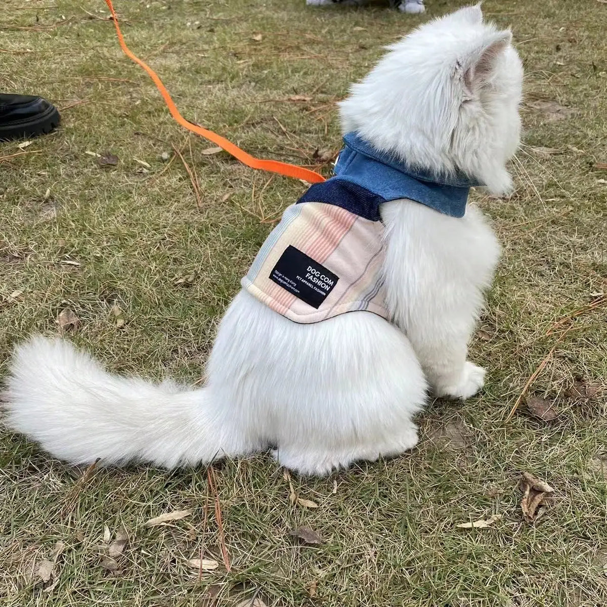 Pet Summer Denim Collar Vest Dog Cat Lightweight Breathable Sleeveless Shirt Cute Casual Walking Outdoor Outfit Pet Clothes