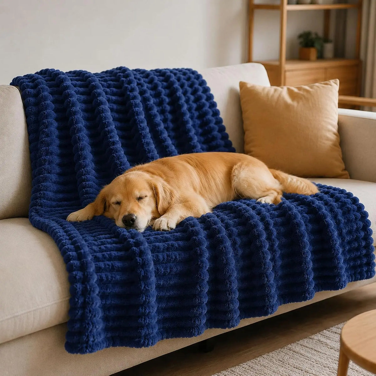 Emotional Support Blanket for Dogs, Yellow Dog Blanket (Pink,71x79in)