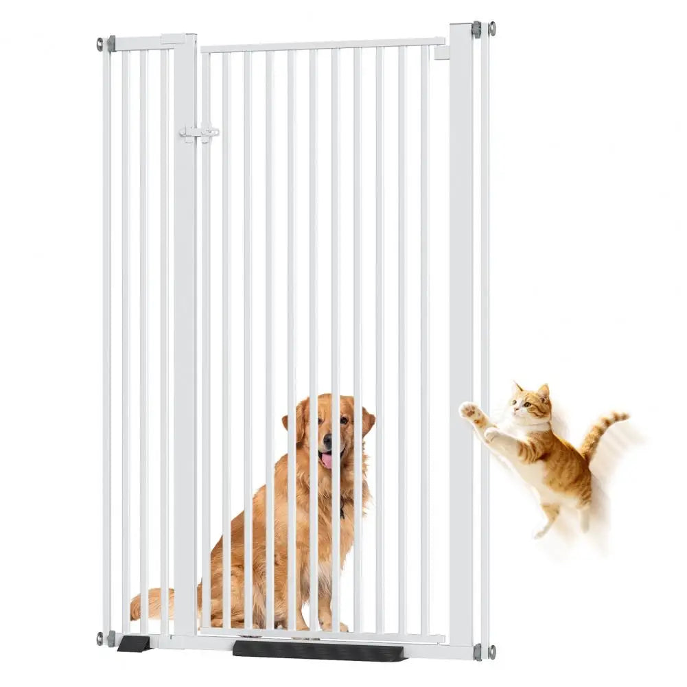 55" Extra Tall Pet Gate for Cat & Dog,Safety Gate, No‑Drill Pressure Mounted Pet Fence for Stairs, Doorways, Hallways