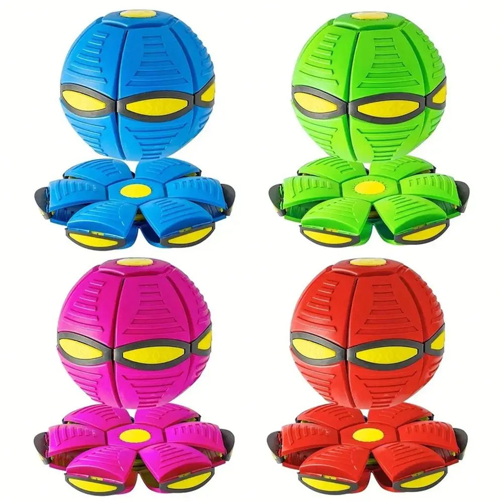 Saucer Bouncing Ball Dog Toy Durable Elastic Pet Ball For Outdoor Play Exercise Fetch Fun Chew Toy For Medium Large Dogs