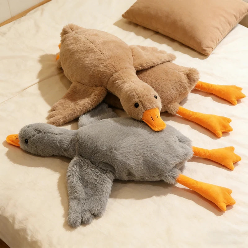 50cm Goose Plush Toy Soft Stuffed Pillow Cats Dogs Relax Pet Companion Anxiety-Relieving Dog Buddy Energy Release Gift for Pets