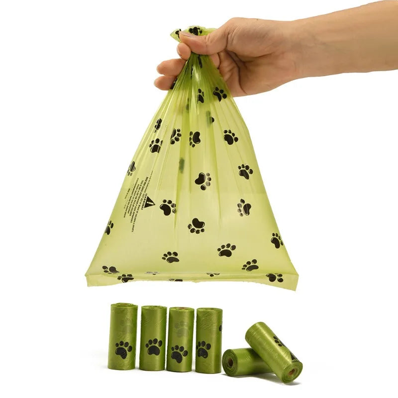 Eco-Friendly Pet Waste Bags - Biodegradable, Scented, Leakproof, for Dogs & Cats, Poop Bag Dispenser Included