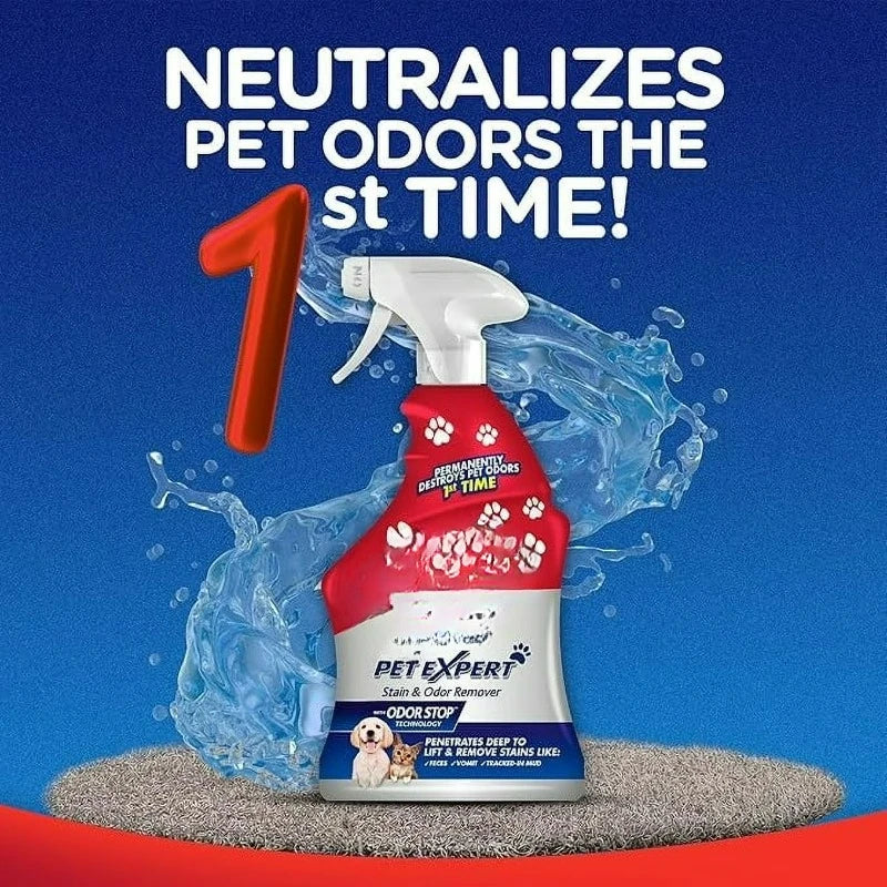 Pet Expert Carpet Cleaner Spray –  for Removal of Pet Stains & Odors,22oz