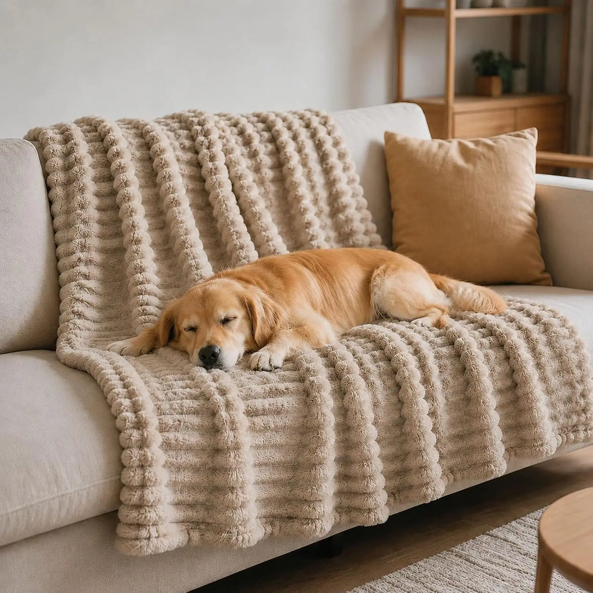 Emotional Support Blanket for Dogs, Yellow Dog Blanket (Pink,71x79in)