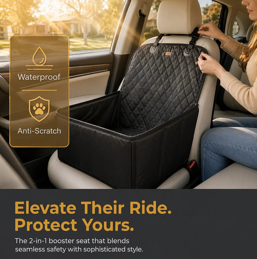 Dog Car Seat Cushion, anti Slip Hammock Style Portable Bag, Outdoor Travel Safety, Cat Nest Cover, Foldable Pet Travel Basket, Suitable for Cats and Dogs, Car Seat Cover, the Best Gift for family and Friends