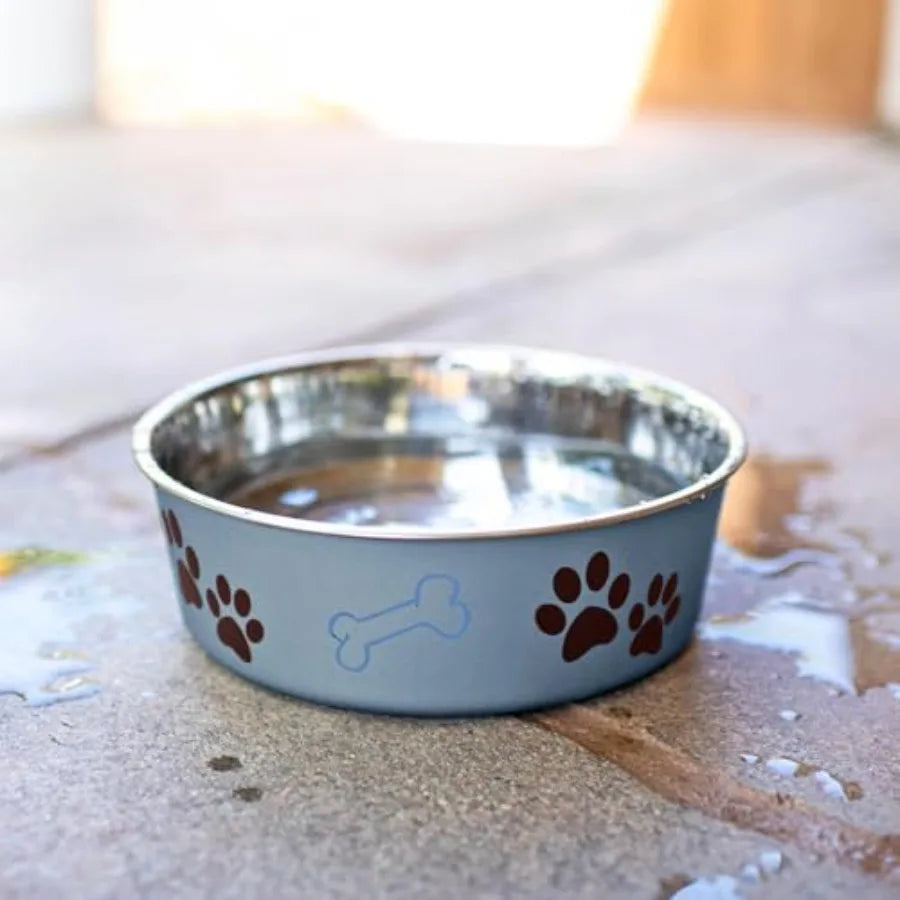 Stainless Steel Dog and Cat Bowls - Spill Proof Dog Food Bowl, Cat Bowl, Puppy Essentials and Pet Supplies Gr