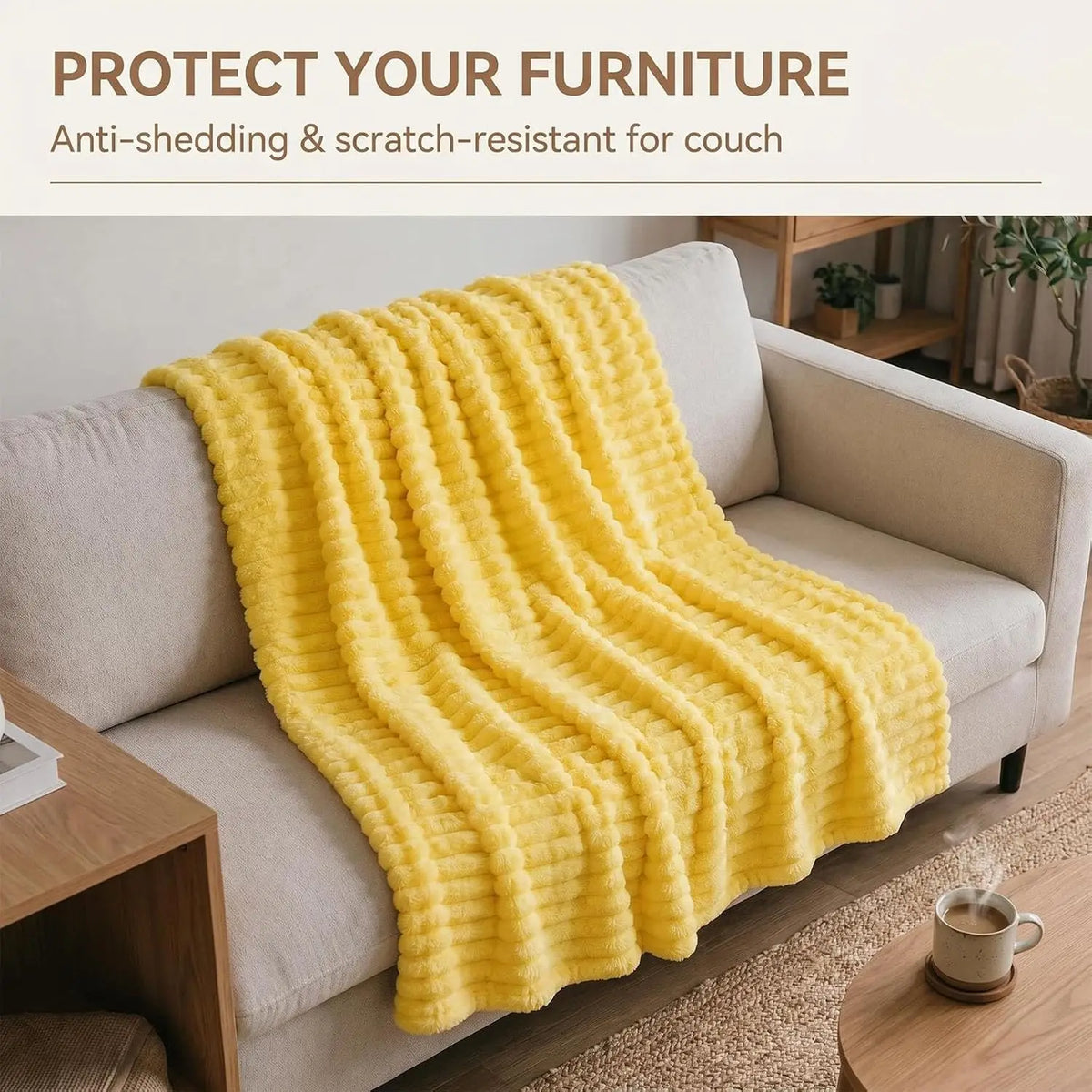 Emotional Support Blanket for Dogs, Yellow Dog Blanket (Pink,71x79in)