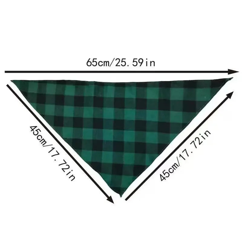 Soft Washable Plaid Pet Scarf Set, 2 Pieces, Suitable for Dogs and Cats, Perfect for Birthday Parties and Special Occasions