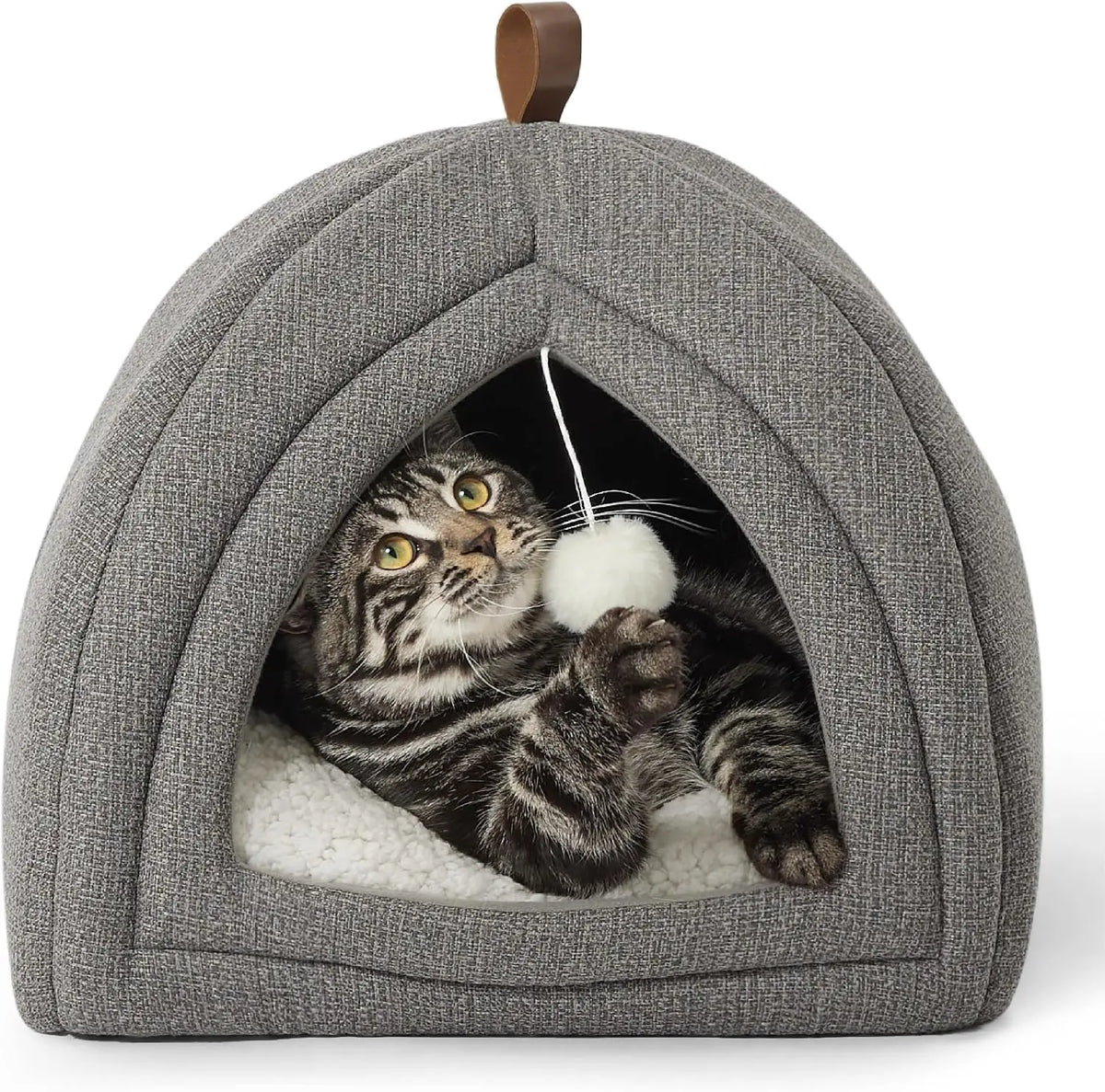 Bedsure 2in1 Cat Beds for Indoor Cats Cave for Kitten with Washable Pillow