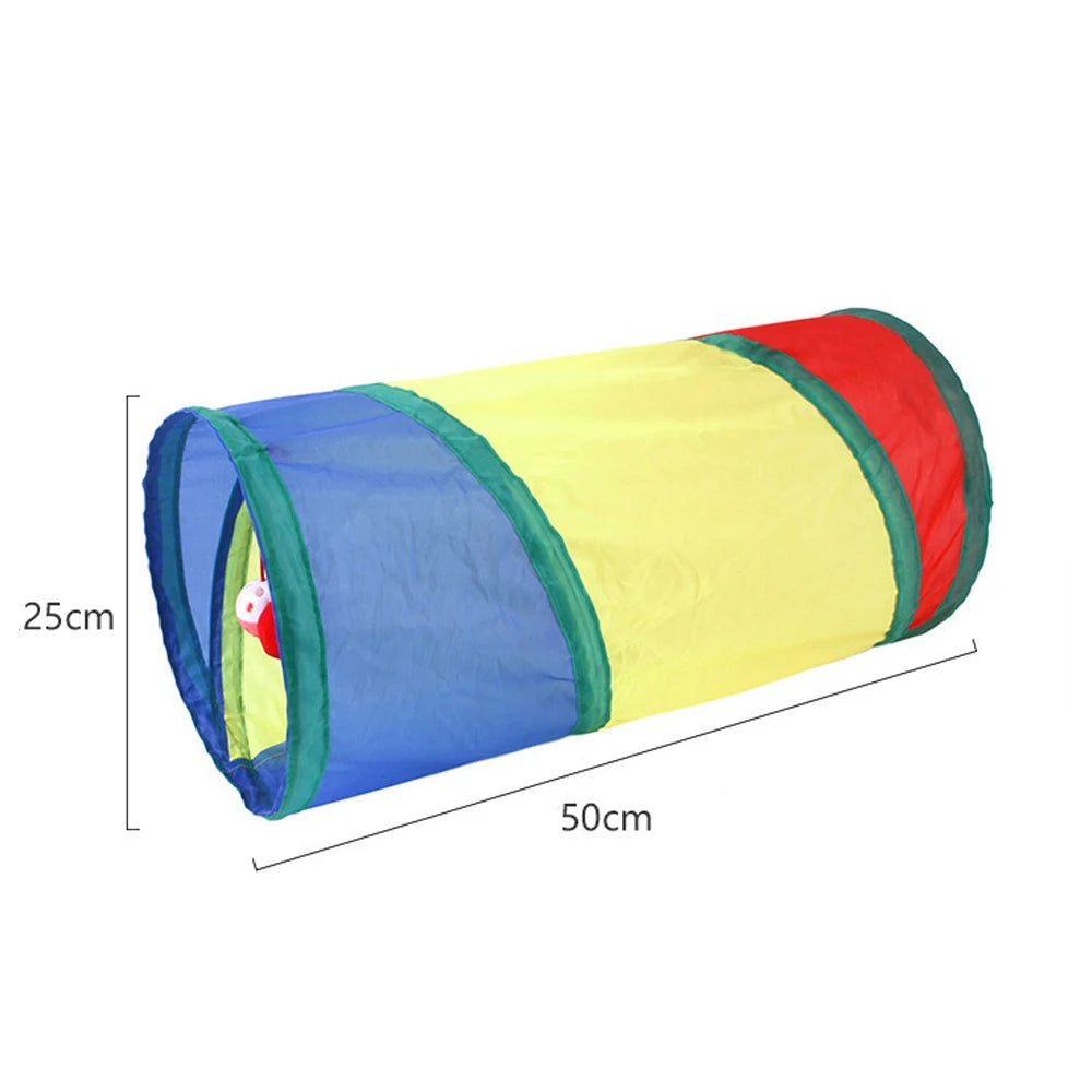 Foldable Cat Tunnel Tube Interactive Pet Play Tunnel Fun Training Toy For Kitten Puppy Indoor Entertainment Relieve Boredom Cat Accessories