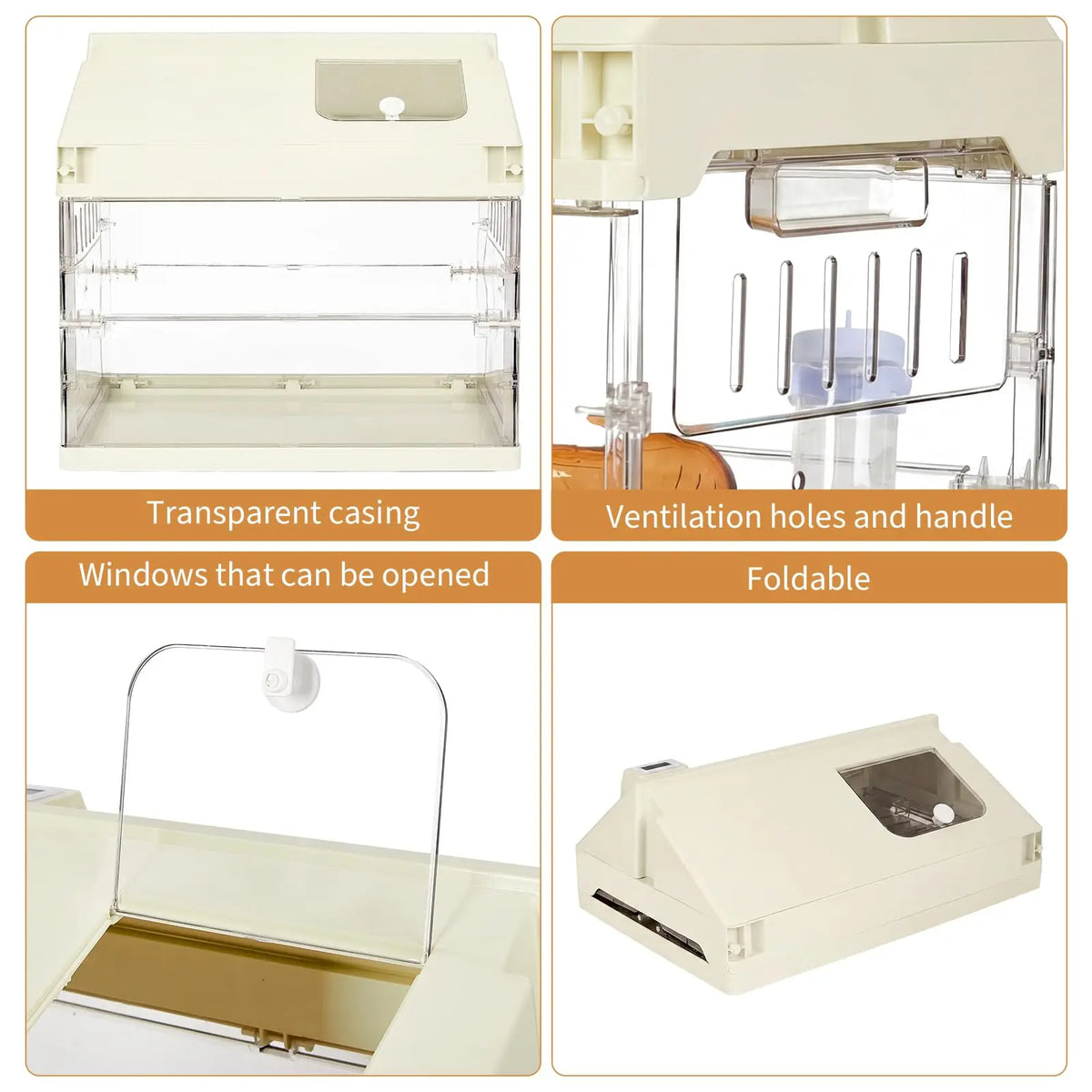 Hamster Cage Starter Kits, 7 in 1 Guinea Pig Cage, Pet Rat Cage for Chinchillas, Hedgehog