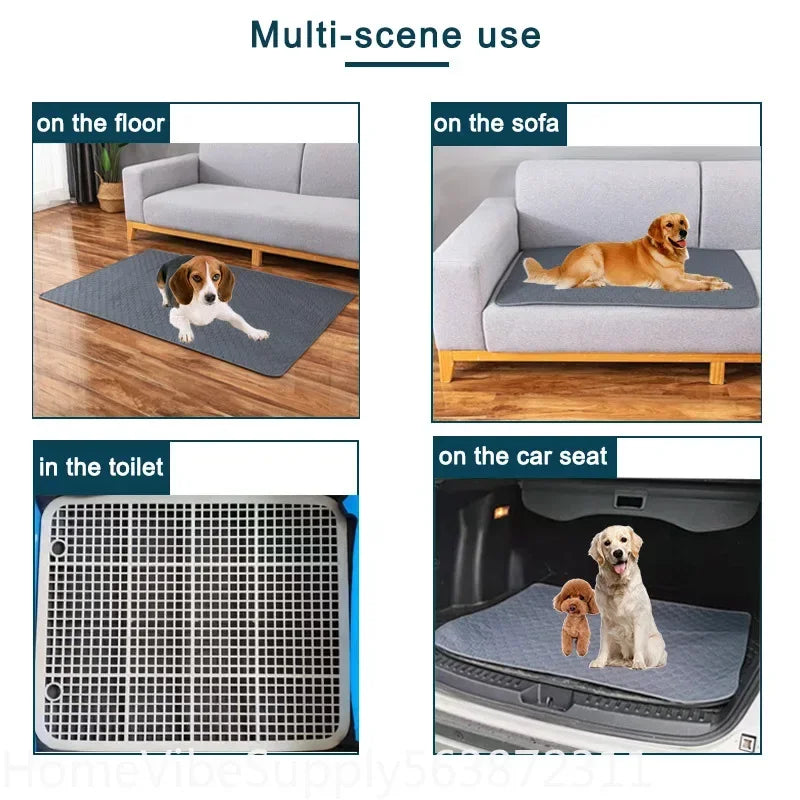 Reusable Washable Dog Pee Pad Blanket Super Absorbent Puppy Training Urine Mat Multi Functional Pet Bed Pad And Pet Car Seat Cover For Indoor And Travel Pet Supplies