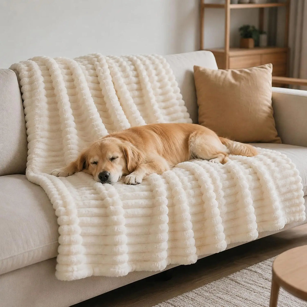 Emotional Support Blanket for Dogs, Yellow Dog Blanket (Pink,71x79in)