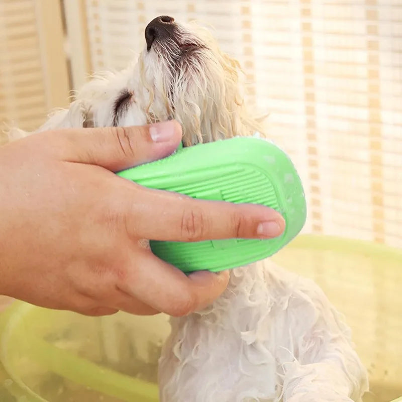 Dog Bath Brush Pet Silicone Shampoo Brush