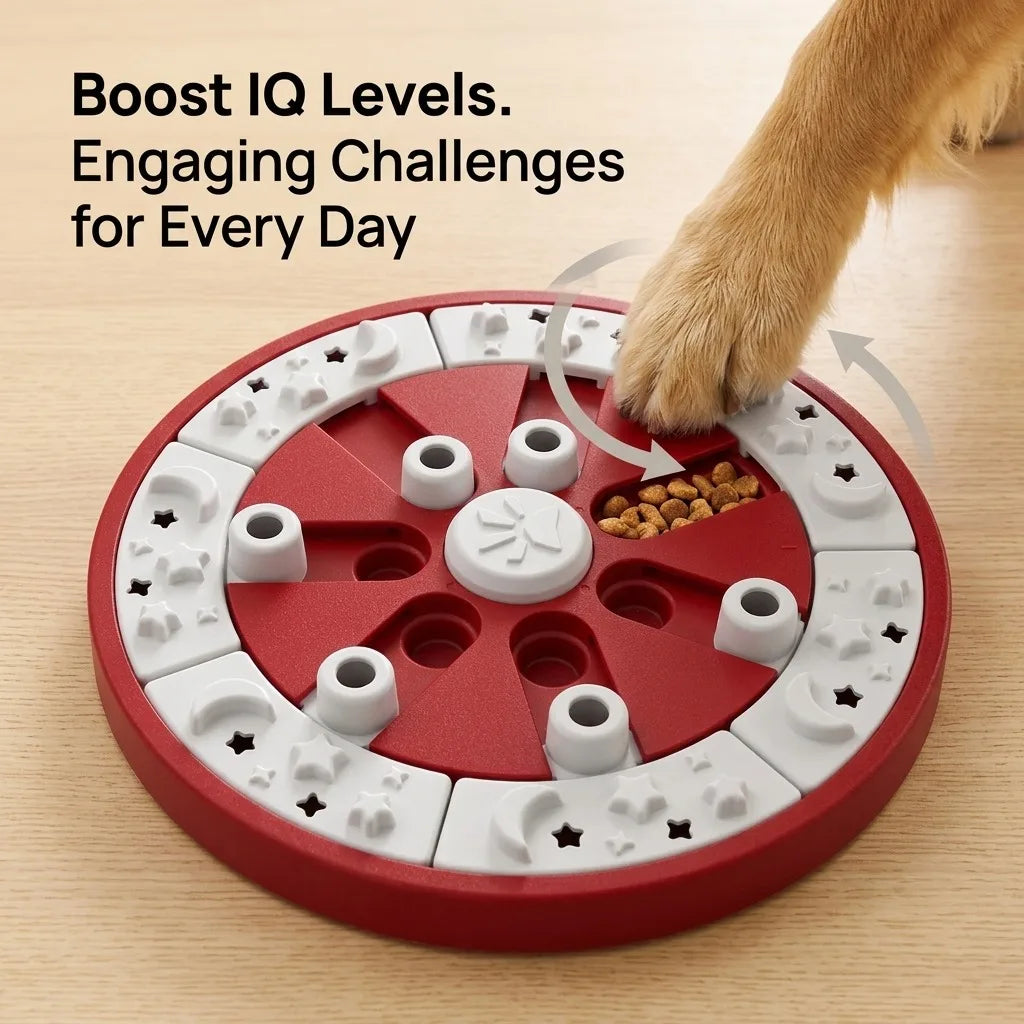 Dog Puzzle Toy, IQ Smart Garden Interactive Slow Feeder for Mental Stimulation, Enrichment Dog Treat Dispenser for Large Medium Small Dogs, Boredom Relief and IQ Training Puppy Brain Games
