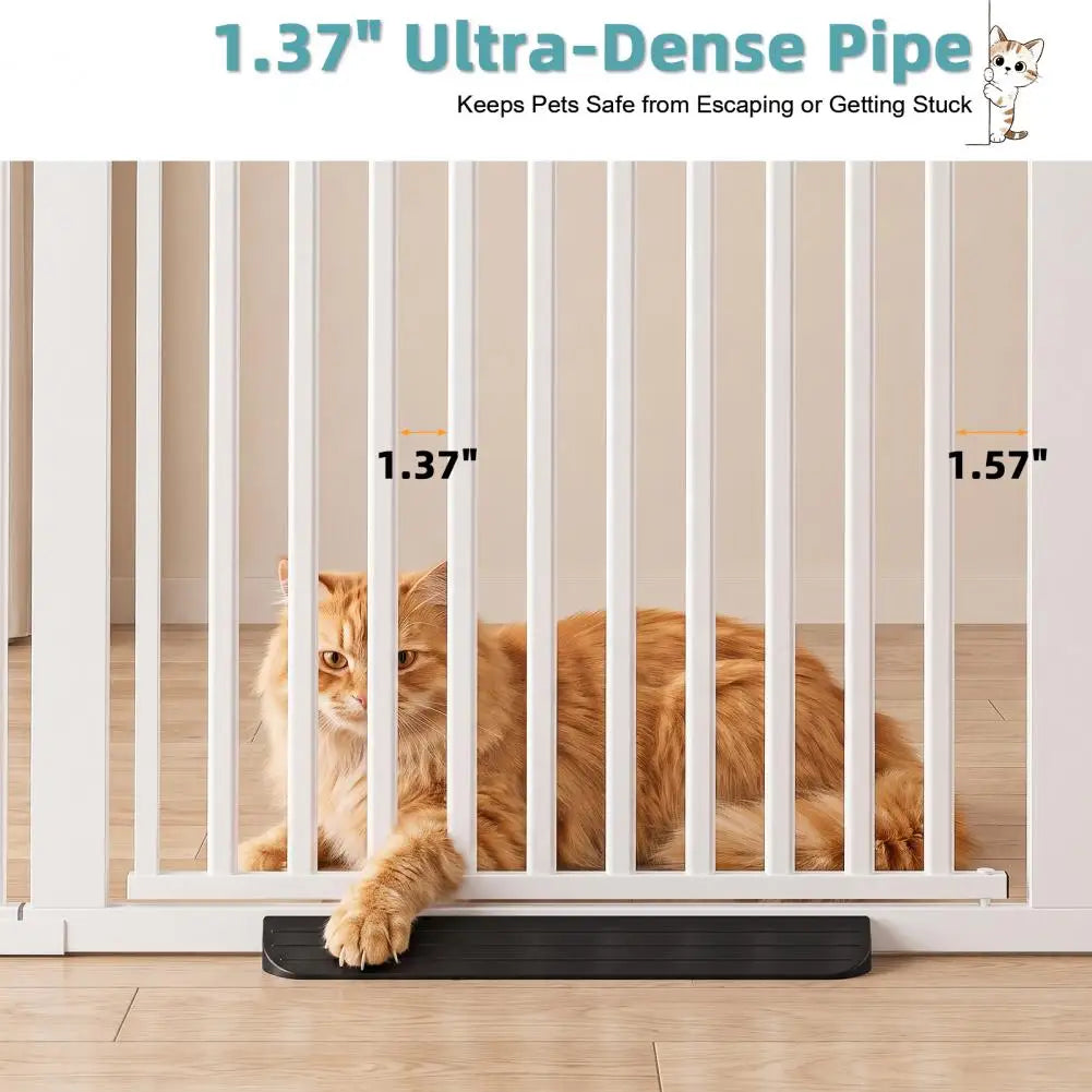 55" Extra Tall Pet Gate for Cat & Dog,Safety Gate, No‑Drill Pressure Mounted Pet Fence for Stairs, Doorways, Hallways