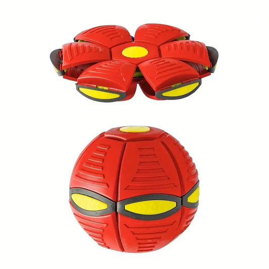 Saucer Bouncing Ball Dog Toy Durable Elastic Pet Ball For Outdoor Play Exercise Fetch Fun Chew Toy For Medium Large Dogs