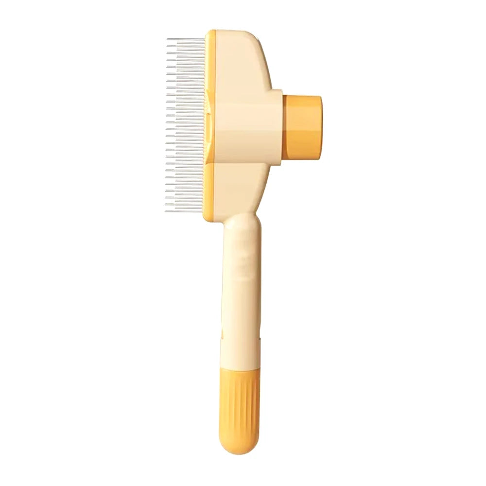 Self Cleaning Slicker Brush for Dogs & Cats, One Click Pet Hair Remover Grooming Comb for Long & Short Haired Pets