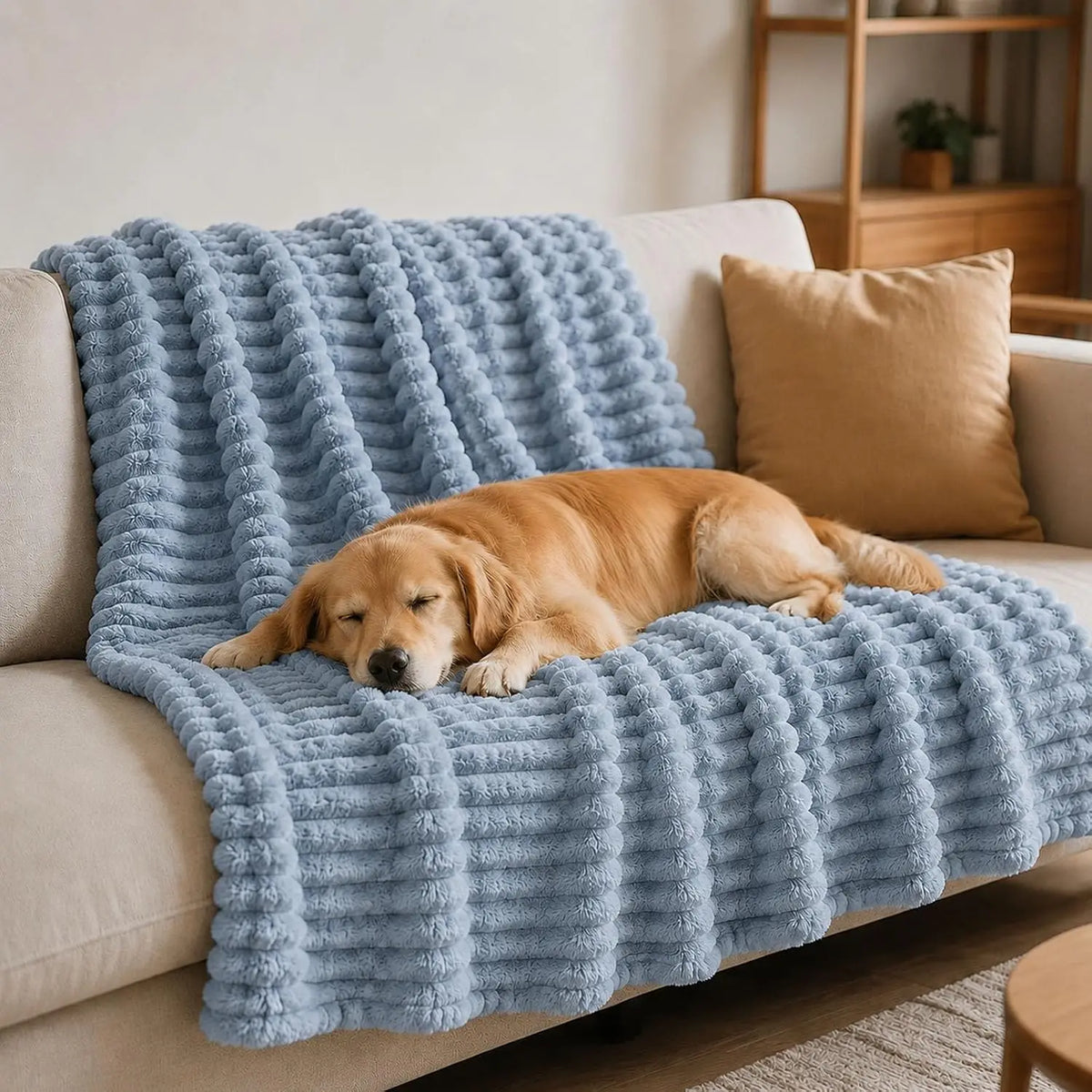 Emotional Support Blanket for Dogs, Yellow Dog Blanket (Pink,71x79in)