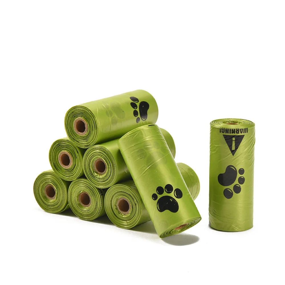 Eco-Friendly Pet Waste Bags - Biodegradable, Scented, Leakproof, for Dogs & Cats, Poop Bag Dispenser Included