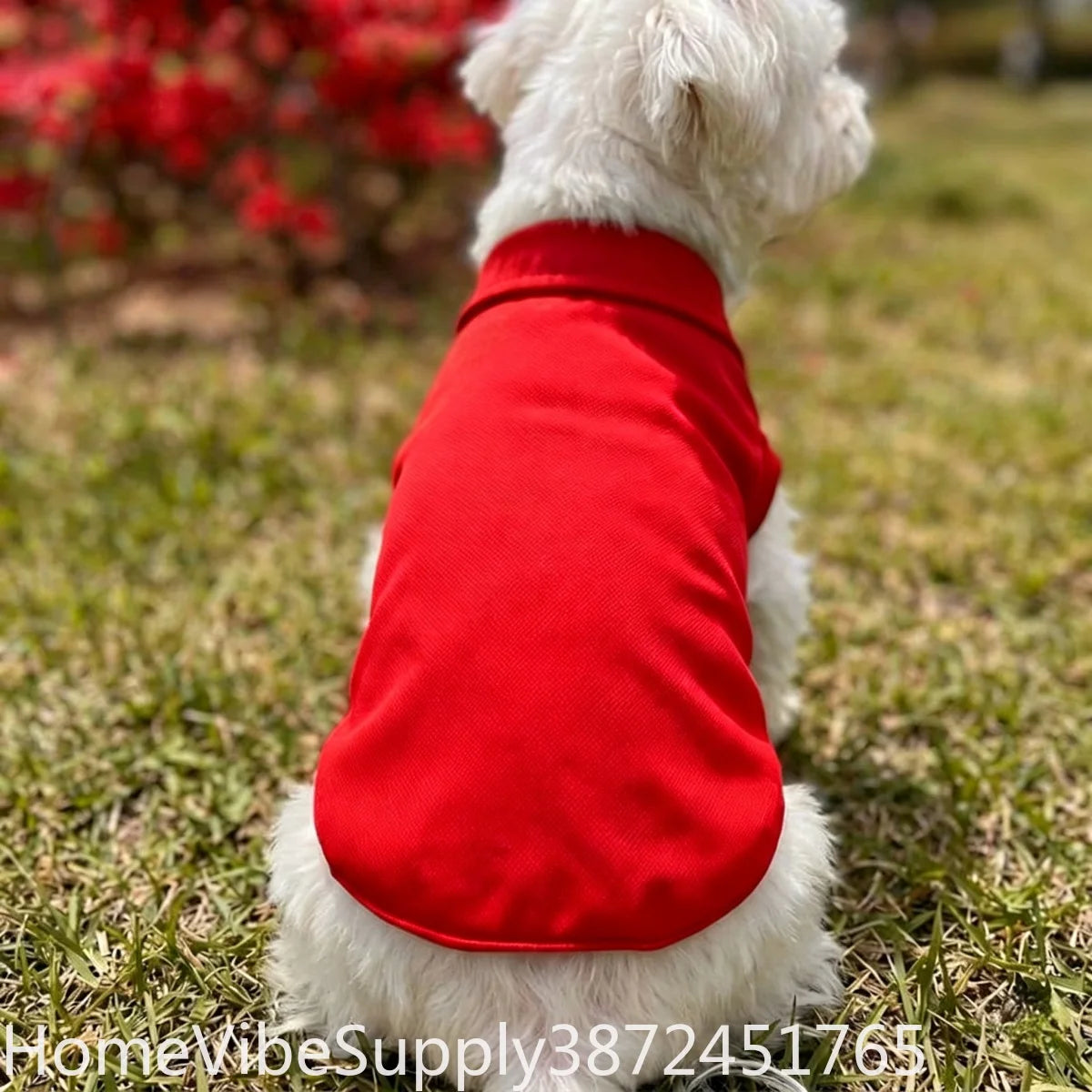 Solid Color Pet Polo Shirt Thin Breathable Puppy T-Shirt Cat Vest Soft Skin-Friendly Two-Legged Pet Apparel Supply